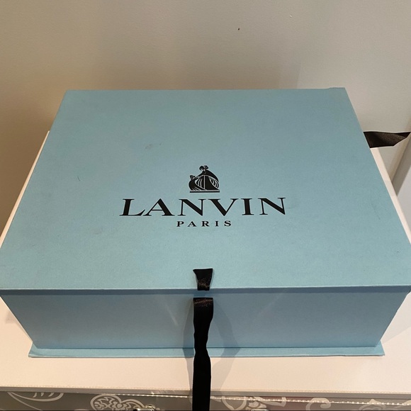 Lanvin Black Leather Pointed Pumps US 7 - Picture 6 of 8